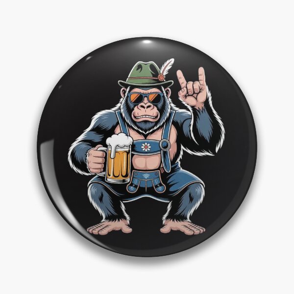 Item preview, German Bigfoot Sasquatch Beer Lederhose Funny Oktoberfest designed and sold by Ikwalima.