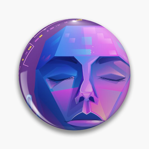 Item preview, concept of machine learning of deep learning, graphic of AI; artificial intelligence head presented in cyberpunk and futuristic element style  designed and sold by NiamLab.