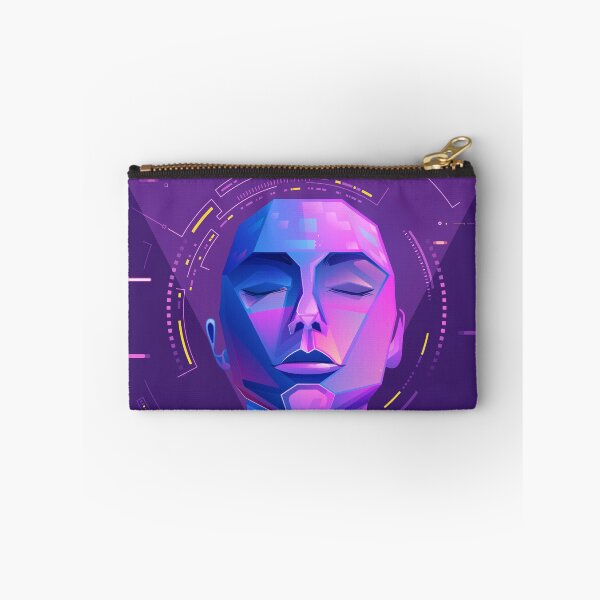 Item preview, concept of machine learning of deep learning, graphic of AI; artificial intelligence head presented in cyberpunk and futuristic element style  designed and sold by NiamLab.
