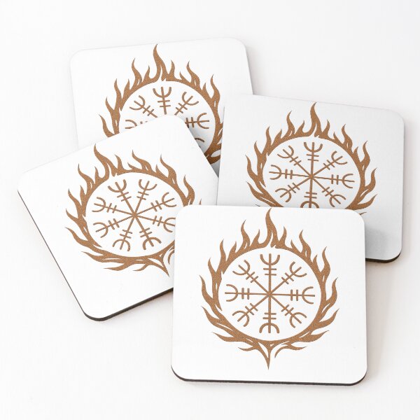 Item preview, Helm of Awe with Flames – Norse Symbol of Strength designed and sold by DreamMachine69.