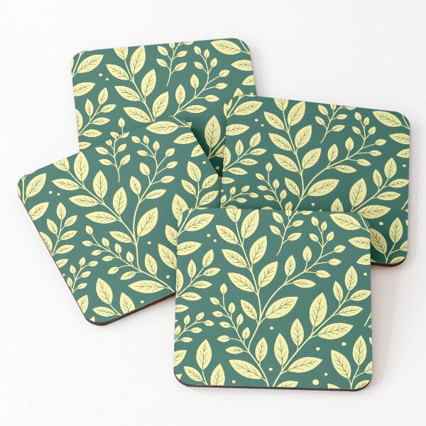 Item preview, Dark Green Theme, Botanical Leaves, Minimalist Modern Stylize, Repeated Texture Pattern (image size 8320x12480) designed and sold by Digital-Davinci.