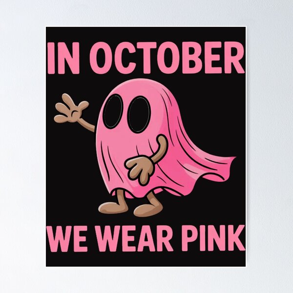 Item preview, Ghost In October we Wear Pink Halloween designed and sold by Ikwalima.