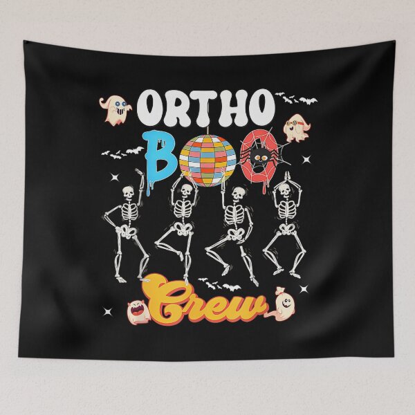 Item preview, Ortho Orthopedic Halloween Boo Crew Skeleton Dancing Nurse 		 designed and sold by fycowtslz64.