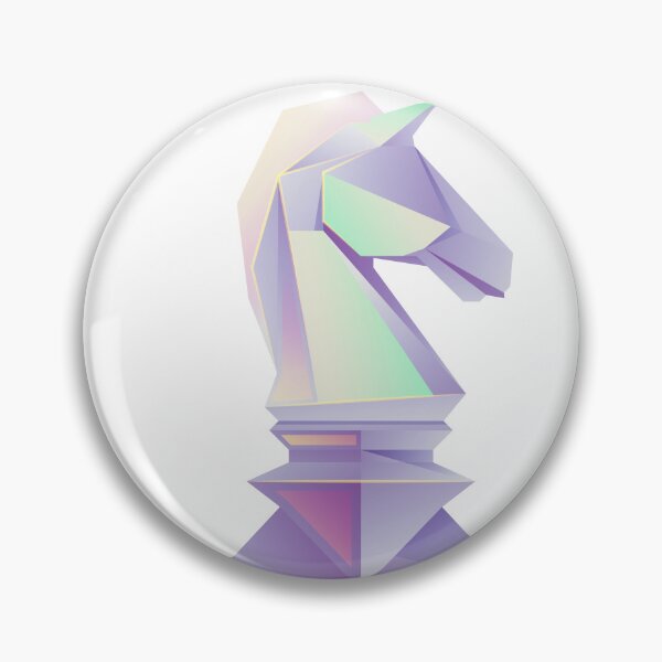 Item preview, graphic of chess knight present in low poly  designed and sold by NiamLab.