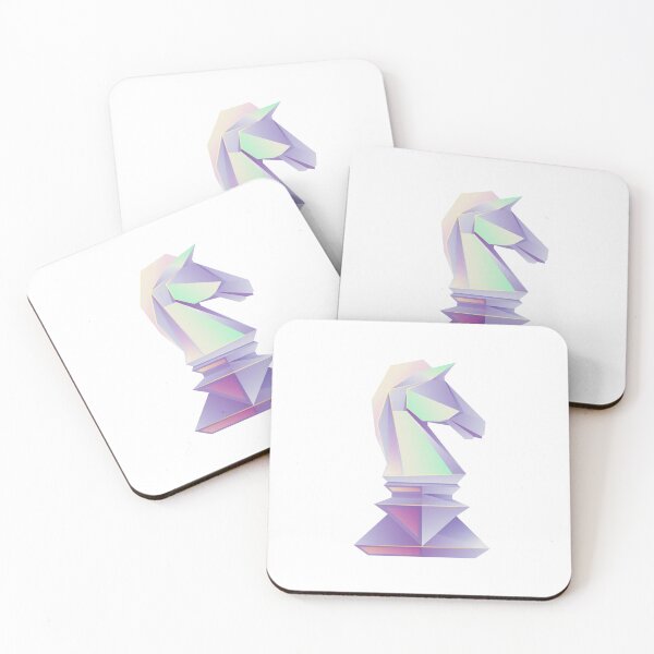Item preview, graphic of chess knight present in low poly  designed and sold by NiamLab.