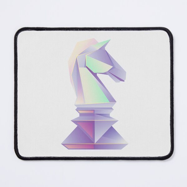 Item preview, graphic of chess knight present in low poly  designed and sold by NiamLab.