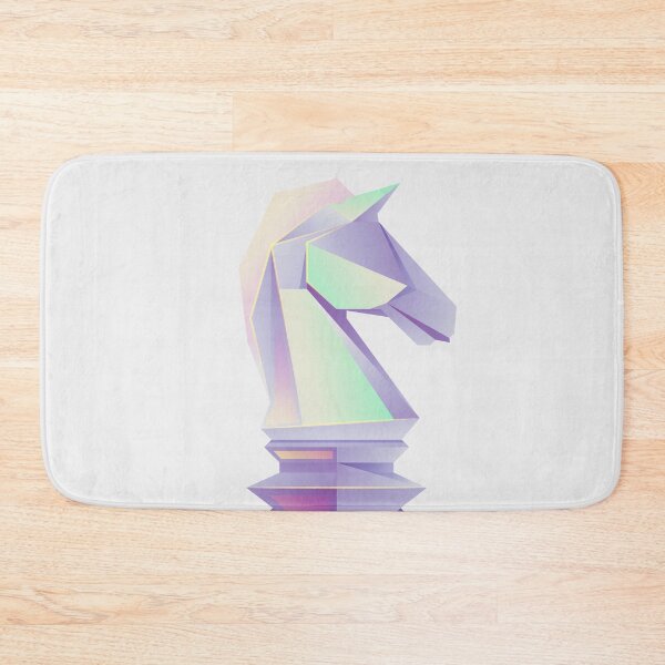 Item preview, graphic of chess knight present in low poly  designed and sold by NiamLab.