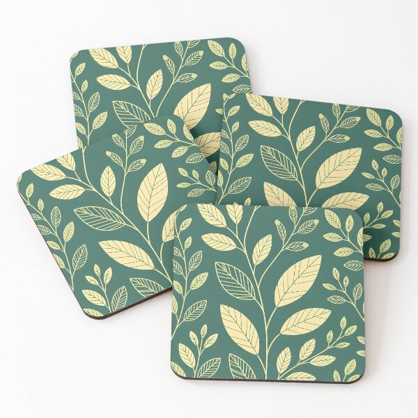 Item preview, Dark Green Theme, Botanical Leaves, Minimalist Modern Stylize, Repeated Texture Pattern (image size 8320x12480) designed and sold by Digital-Davinci.