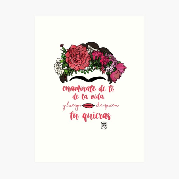 Fall in love with yourself, with life and after whoever you want Art Print