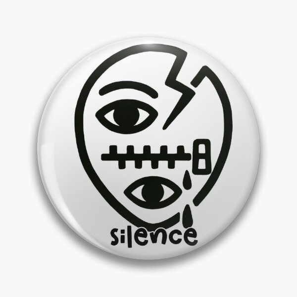 Item preview, Silence Glyph Minimalist Line Art designed and sold by CottonandQuill.