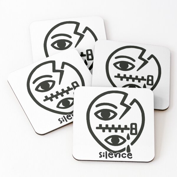 Item preview, Silence Glyph Minimalist Line Art designed and sold by CottonandQuill.