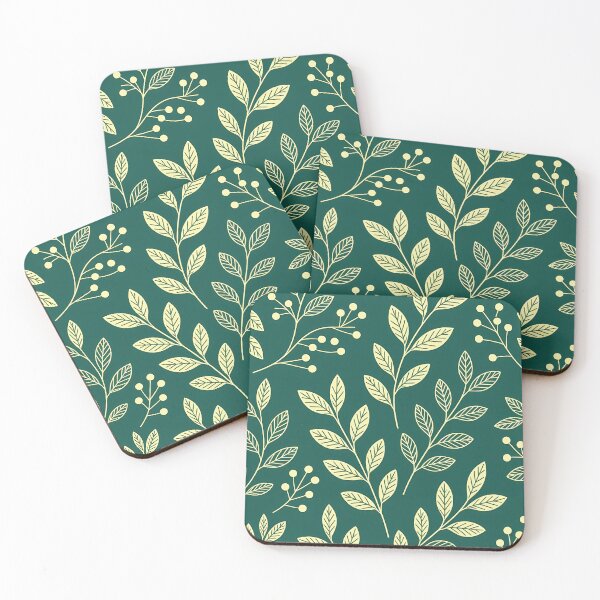 Item preview, Dark Green Theme, Botanical Leaves, Minimalist Modern Stylize, Repeated Texture Pattern (image size 8320x12480) designed and sold by Digital-Davinci.