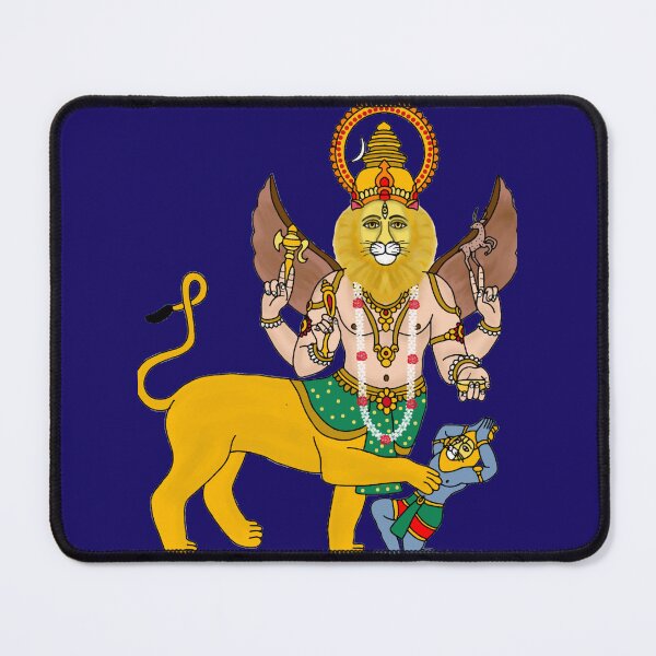 Item preview, Lord Sharabha Digital Art | Powerful Form of Lord Shiva | Spiritual Wall Decor designed and sold by Harshit_Digital_Arts.
