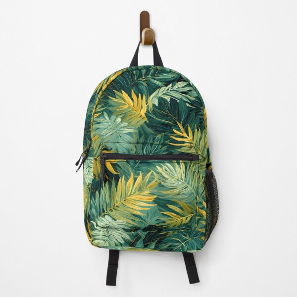 Item preview, Exotic Jungle Leaf Fronds Dark Green and Yellow designed and sold by LeafPrints.