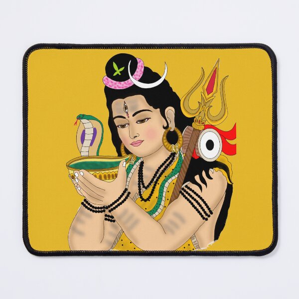Item preview, Lord Shiva Drinking Poison | Samudra Manthan Artwork | Spiritual Wall Decor designed and sold by Harshit_Digital_Arts.