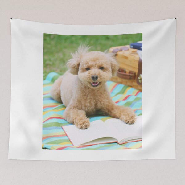 Item preview, Poodle Dog Reading Book designed and sold by VanGaldo.