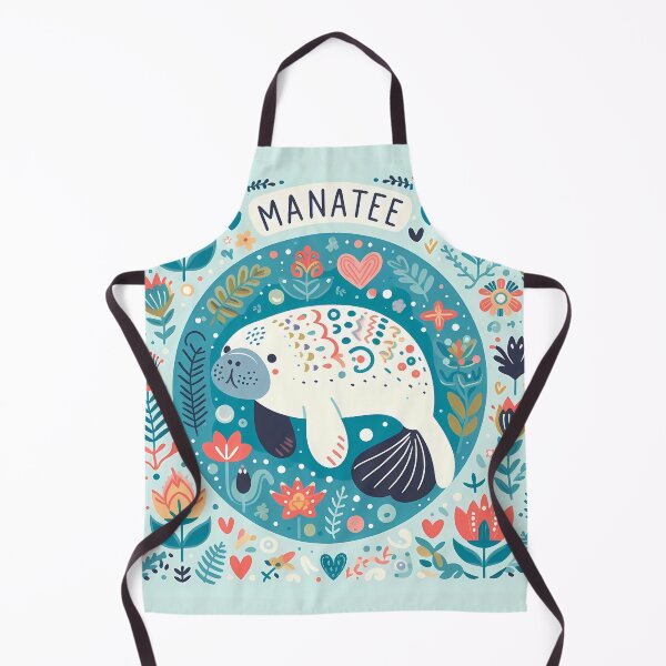Item preview, Manatee - Hope for Wildlife Scandinavian Folk Art by heidiannemorris © designed and sold by FOLK ART FUSION by heidiannemorris.