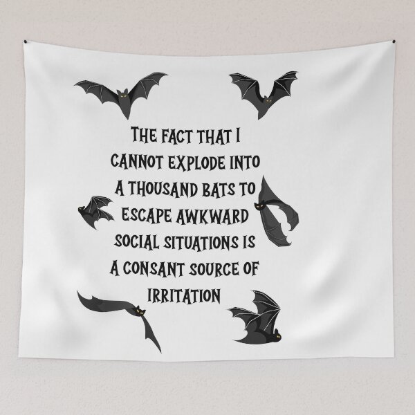 Item preview, I cannot explode into a thousand bats – Funny Halloween gothic slogan designed and sold by messy-nessie.
