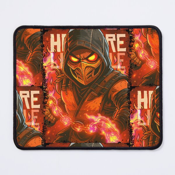 Item preview, Hellfire Lifestyle MK Scorpion Retro Gaming Art designed and sold by Back2Collage.