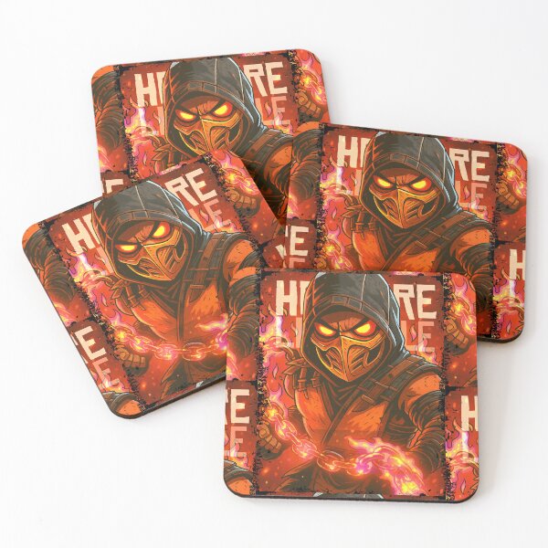 Item preview, Hellfire Lifestyle MK Scorpion Retro Gaming Art  designed and sold by Back2Collage.