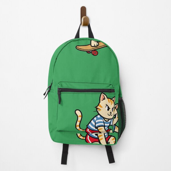 Item preview, CARTOON OF A CUTE CAT ON A SKATEBOARD designed and sold by infinitearte.