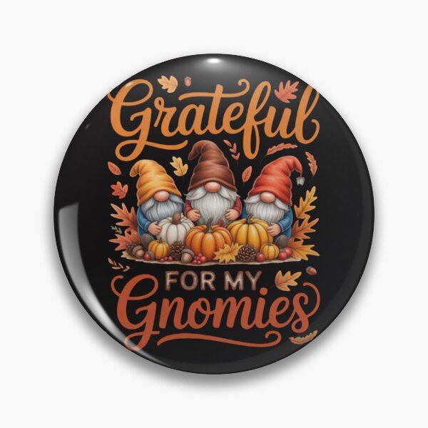 Item preview, Grateful For My Gnomies Fall Autumn Thanksgiving Gnomes designed and sold by CraftyCuttable.