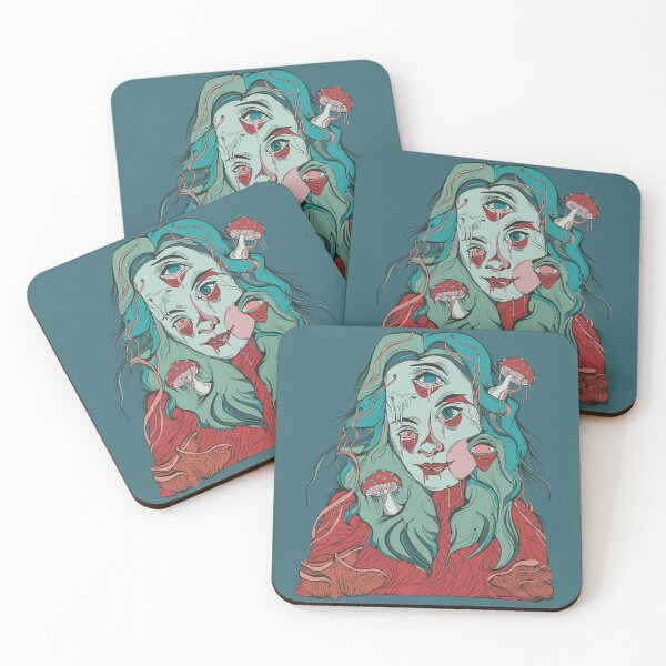 Item preview, abandoning caskets of quiet desperation- cottagecore portrait designed and sold by crestfallenmermaid.