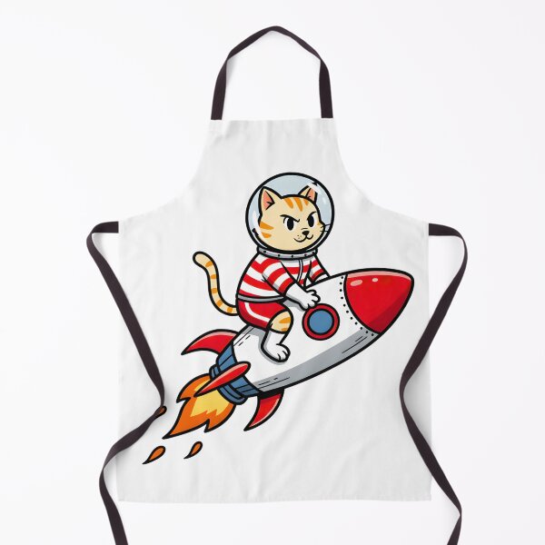 Item preview, A CUTE CAT ON THE ROCKET designed and sold by infinitearte.