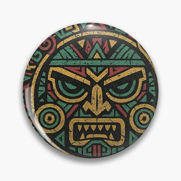 Item preview, Mayan Tribal Mask Ancient Sun Stone designed and sold by AncientVibes.