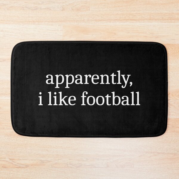 Item preview, Apparently, I Like Football designed and sold by Sleepy Cat Design.