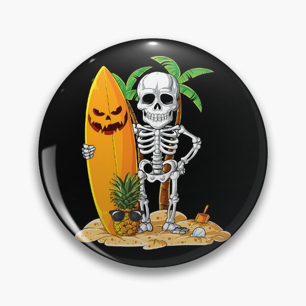 Item preview, Skeleton Surfing Halloween Hawaii Hawaiian 	 	 Surfer 		 designed and sold by buupxrcp2.