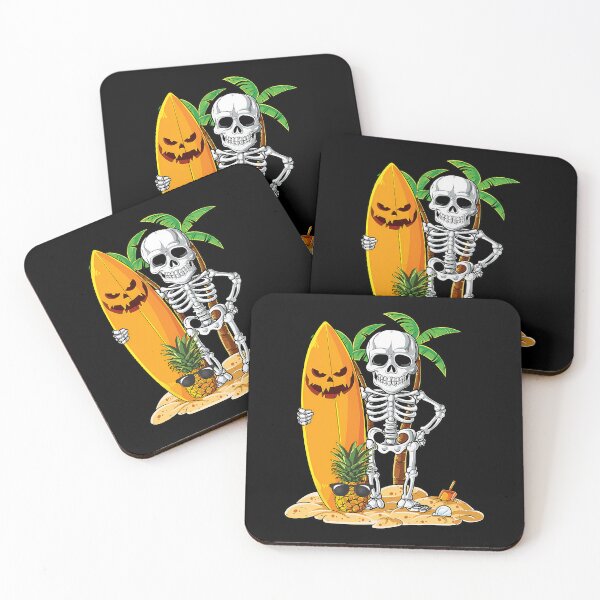 Item preview, Skeleton Surfing Halloween Hawaii Hawaiian 	 	 Surfer 		 designed and sold by buupxrcp2.