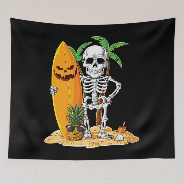 Item preview, Skeleton Surfing Halloween Hawaii Hawaiian 	 	 Surfer 		 designed and sold by buupxrcp2.