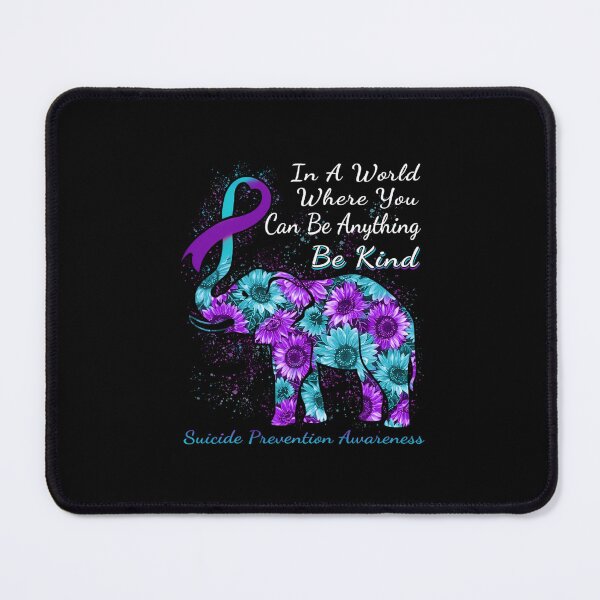 Item preview, Suicide Prevention Awareness Sunflower Elephant Be Kind 		 designed and sold by rtrwcxqvcw57.