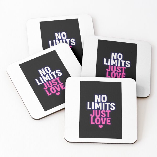Item preview, No Limits Just Love – Bold Motivational Romantic Quote T-Shirt designed and sold by LoaiArt.