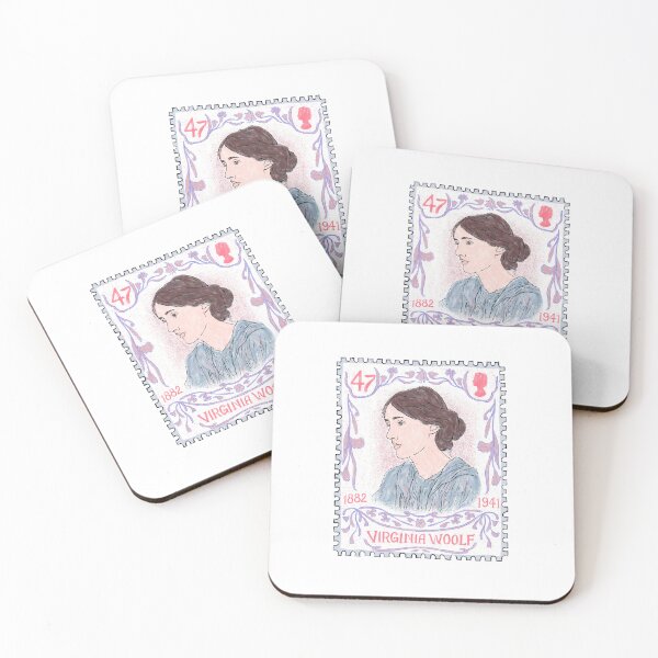 Item preview, Virginia Woolf made-up stamp designed and sold by LamaLamaPNG.