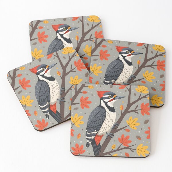 Item preview, Pileated woodpecker bird perched on a branch designed and sold by Ponted.