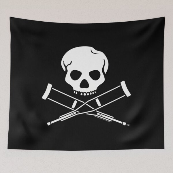 Item preview, Jackass Skull And Crutches 	 Pullover 		 designed and sold by erlbordvdaz50.