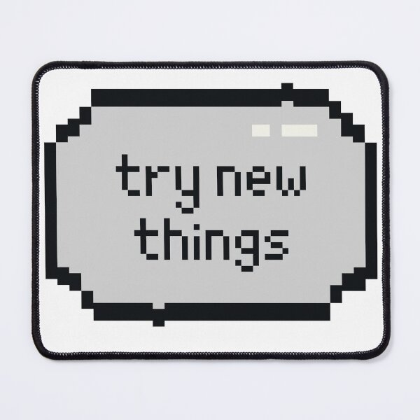 Item preview, Try New Things, Retro Vintage Aesthetic, Pixelated art designed and sold by MinimalistSunny.