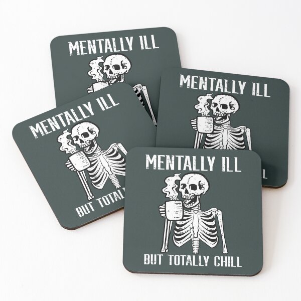 Item preview, 	tally Ill But Totally Chill Skeleton Halloween 	 	 		 designed and sold by kmgkbodsksb98.