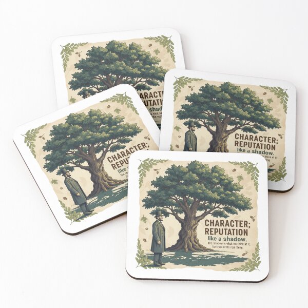 Item preview, Abraham Lincoln Character Quote - Tree and Shadow Wisdom - Philosophy Poster Vintage designed and sold by GeniePixel.