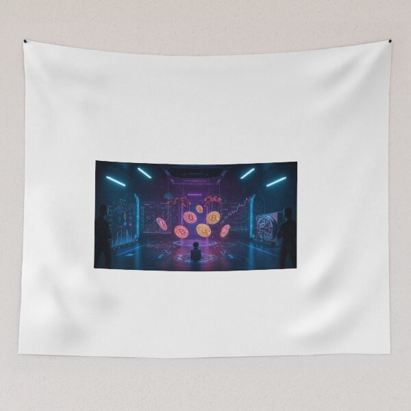 Item preview, cryptocurrency exchange through the lens of artificial intelligence  designed and sold by chipmuckdesignn.