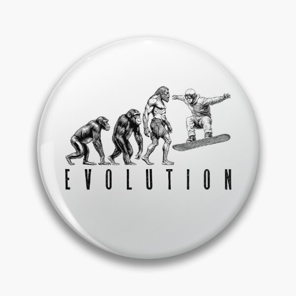 Item preview, Snowboarder Snowboarding Evolution Funny Man Ape Neanderthal designed and sold by GrandeDuc.