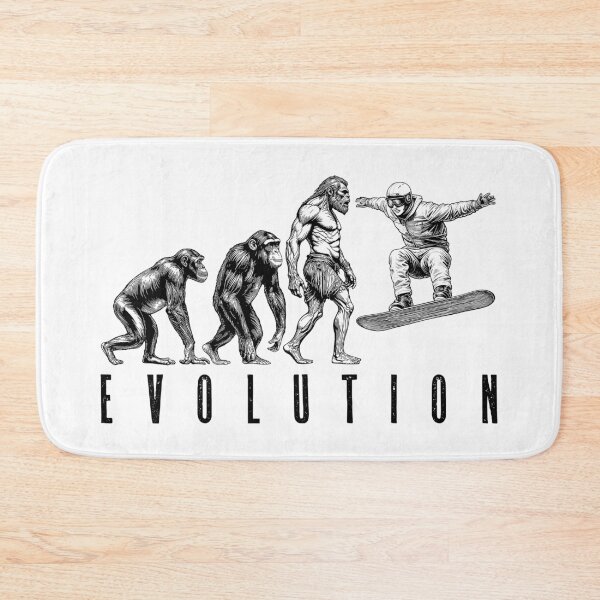 Item preview, Snowboarder Snowboarding Evolution Funny Man Ape Neanderthal designed and sold by GrandeDuc.