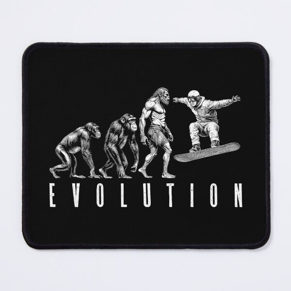 Item preview, Snowboarder Snowboarding Evolution Funny Man Ape Neanderthal designed and sold by GrandeDuc.