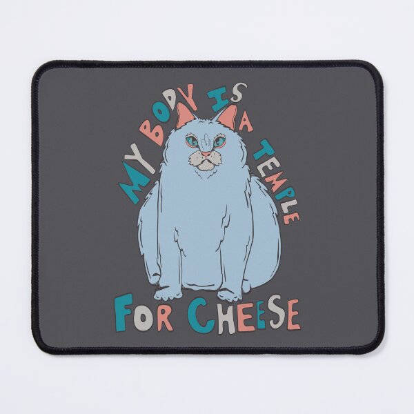 Item preview, my body is a temple for cheese designed and sold by crestfallenmermaid.