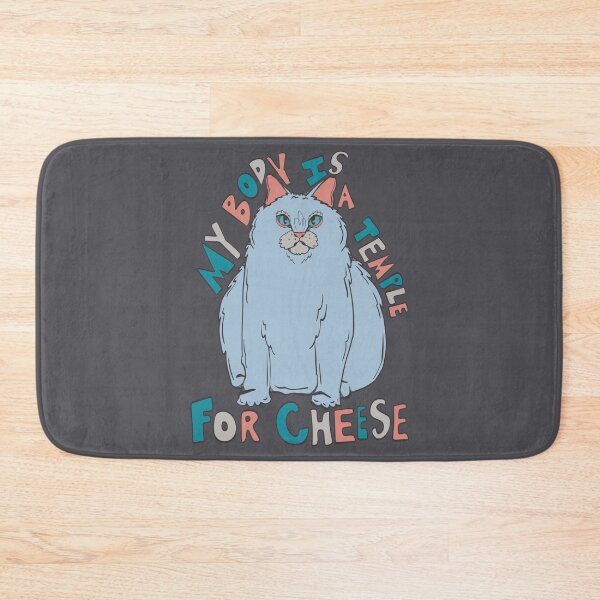 Item preview, my body is a temple for cheese designed and sold by crestfallenmermaid.