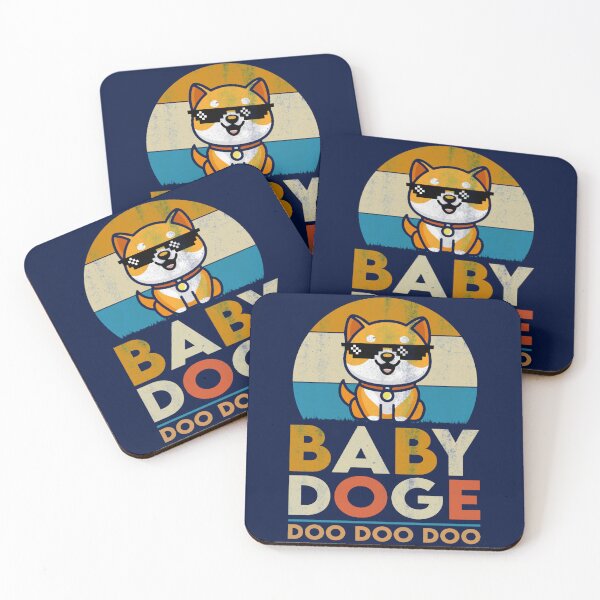 Item preview, Baby Doge Doo Doo Doo Crypto Cryptocurrency Shiba Doge Coin designed and sold by CalliopeDollfac.