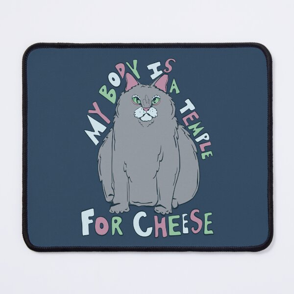 Item preview, my body is a temple for cheese 2 designed and sold by crestfallenmermaid.
