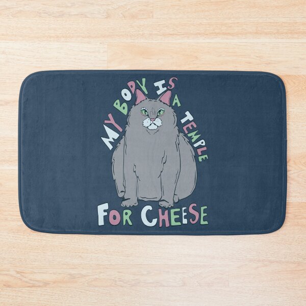 Item preview, my body is a temple for cheese 2 designed and sold by crestfallenmermaid.